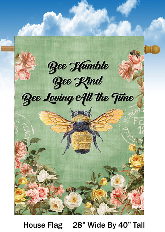 Bee Humble House Flag H1028