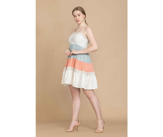 Bohera Judith Anne Color Stripe Babydoll Dress