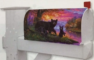 Bear Family Mailbox Cover