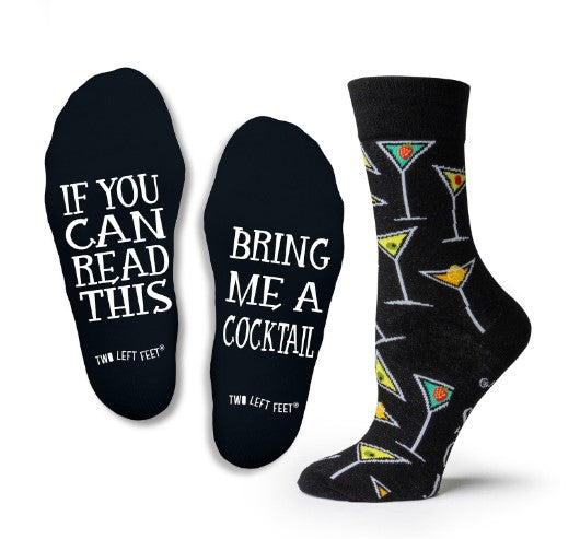TWO LEFT FEET Bring Me a Cocktail Socks