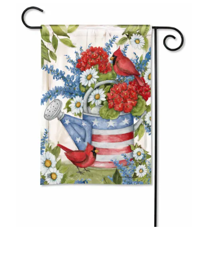 Stars and Stripes Watering Can Flag