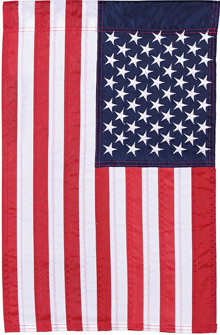 "American Flag" Double Applique Garden Flag 12.5"X8"