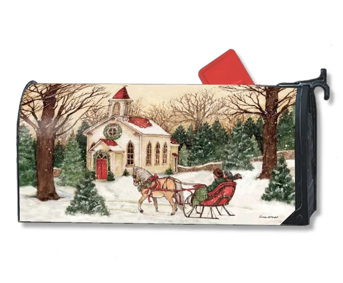 Religious Christmas Mailbox Cover