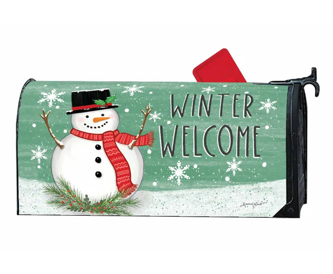 Winter Welcome Mailbox Cover