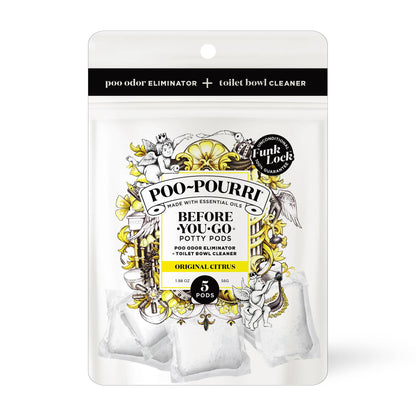 ~Pourri - Poo~Pourri Potty Pods Original Citrus 5 count Toilet Cleaner