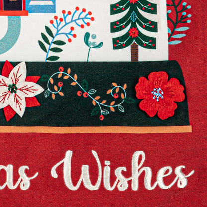 Christmas Wishes Burlap Flag