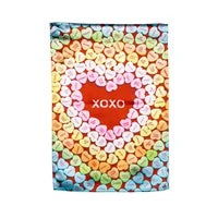 Heart and Candy Love Lustre Garden Flag