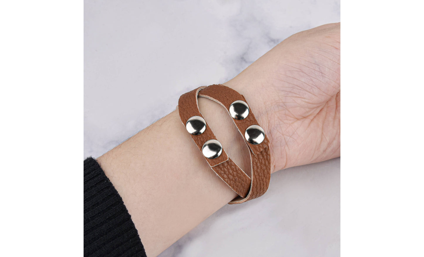 Thin Crisscross Vegan Leather Apple Watch Band