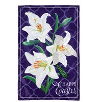 Easter Lily Applique Flag