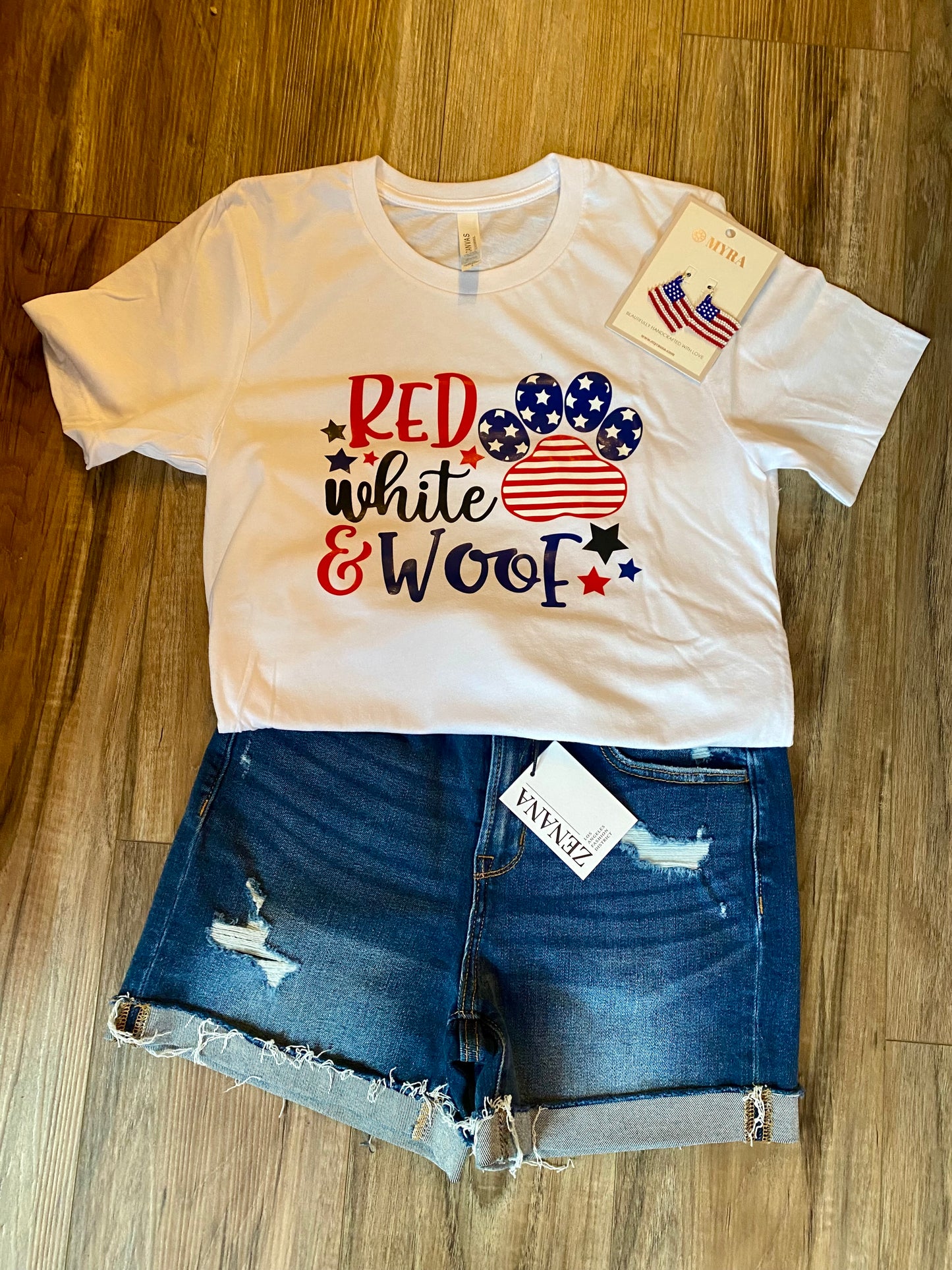 Red, White, & Woof T-Shirt