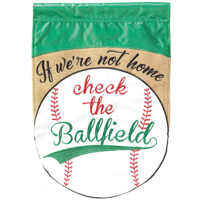 Magnolia - IF WERE NOT HOME BASEBALL BURLAP GARDEN