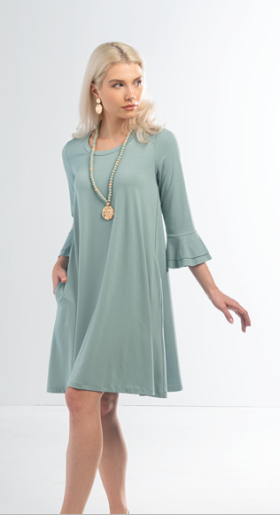 Flutter Sleeve Dress