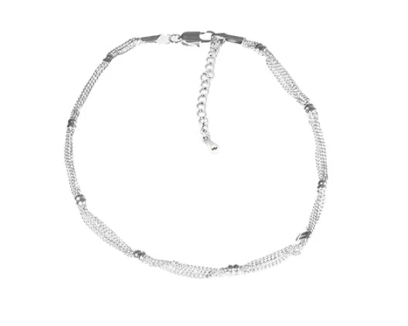 TRIPLE CHAIN ANKLET