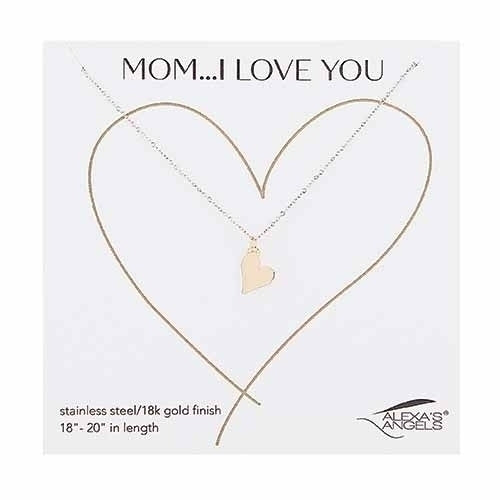 18-20"L Gold Heart Necklace