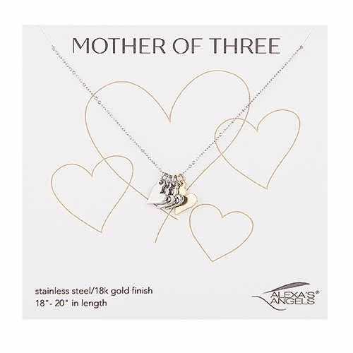 18-20"L Mother of Three Necklace