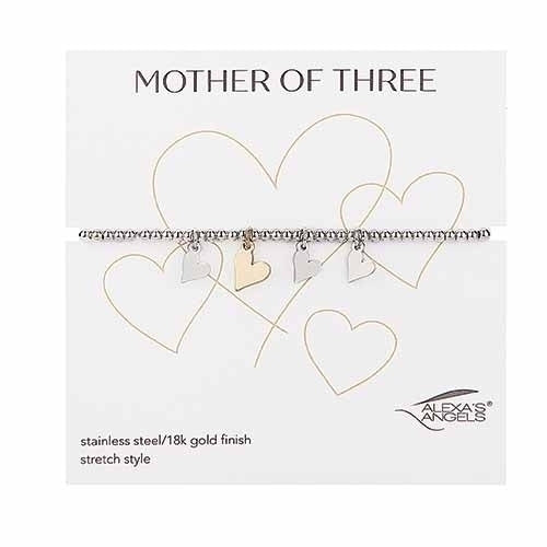 7"L Mother of Three Bracelet