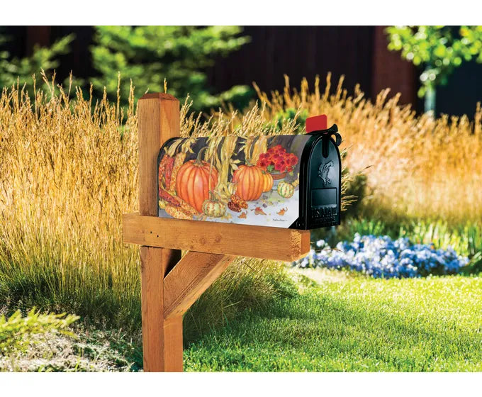 Pumpkins and Maize OS Mailbox Cover