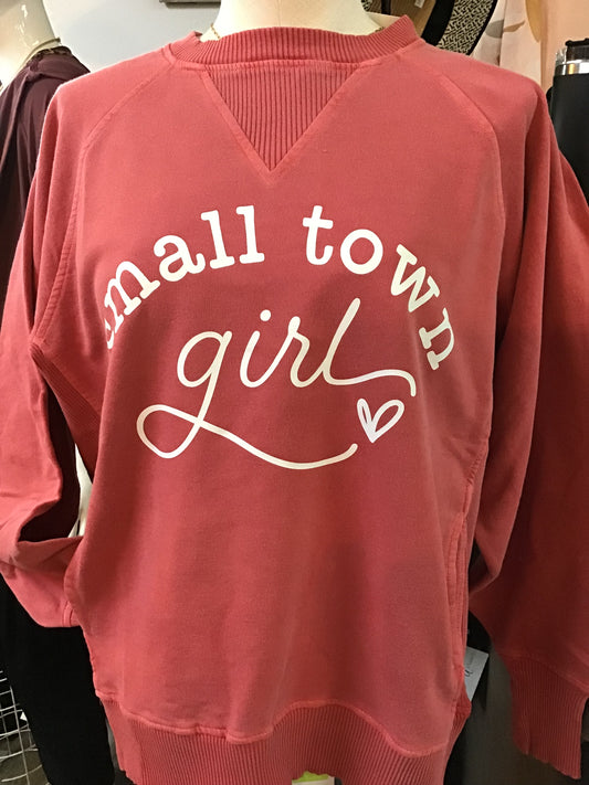 Soft Red Small Town Girl Sweatshirt