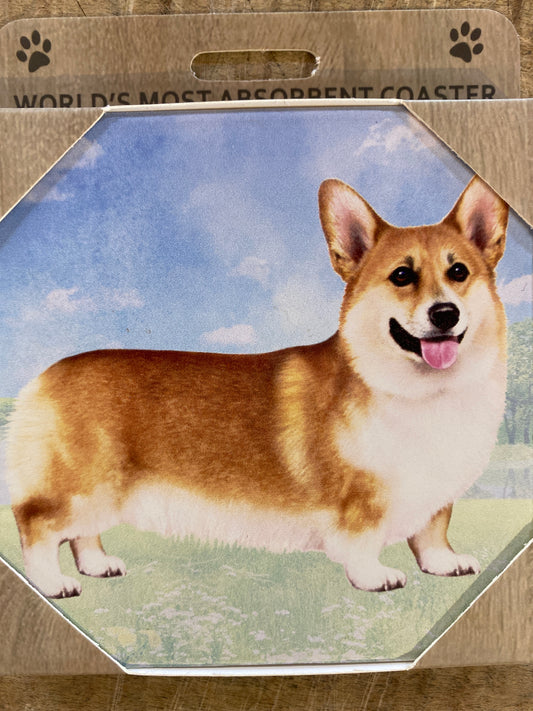 Welsh Corgi Stone Coaster