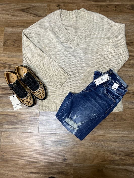 Apricot Casual Sweater