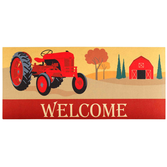 Magnolia - DOORMAT INSERT WELCOME RED TRACTOR