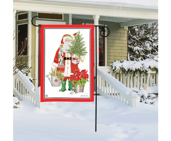 Garden Santa Garden Flag