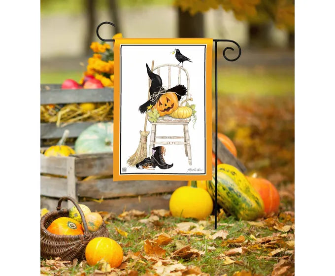 Halloween Scene Garden Flag