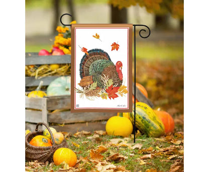 Autumn Turkey Garden Flag