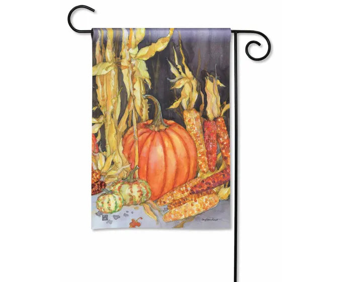 Pumpkins and Maize Garden Flag