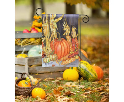 Pumpkins and Maize Garden Flag