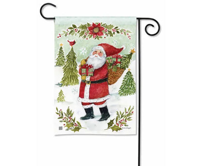 Happy Christmas Santa Garden Flag