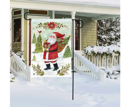 Happy Christmas Santa Garden Flag