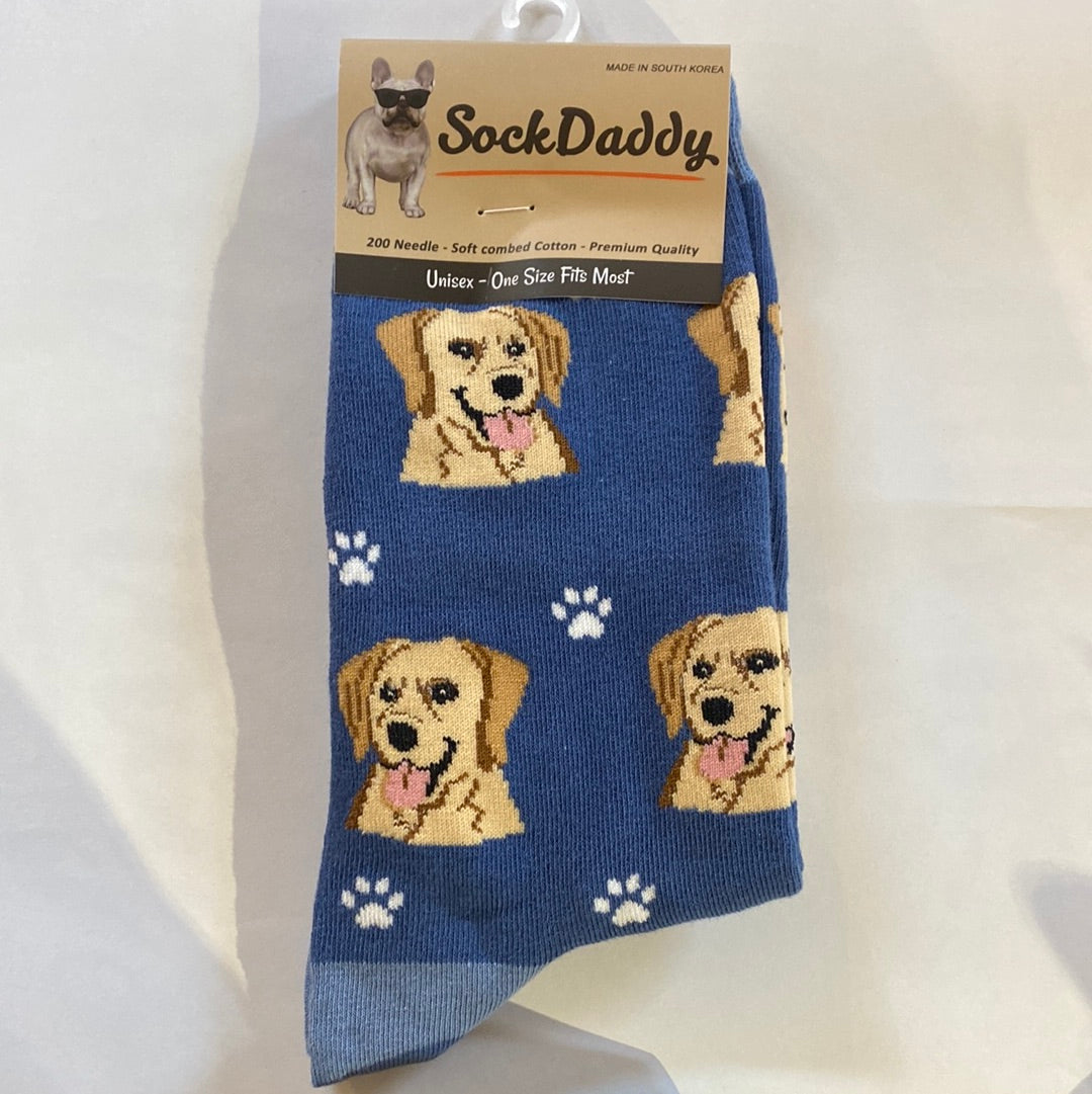 yellow labrador socks