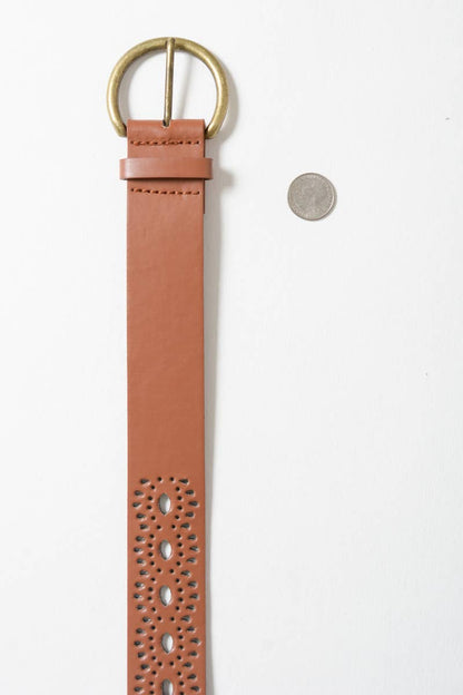 Eyelet Bohemian Belt: Black