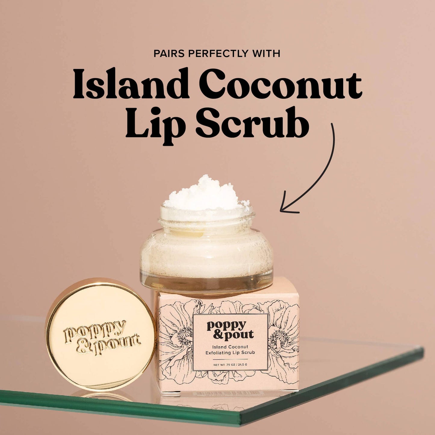 Poppy & Pout - Lip Balm, Island Coconut