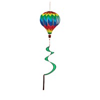 Tie-Dye Chevron Burlap Balloon Spinner