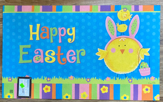 EASTER CHICKS Door Mat