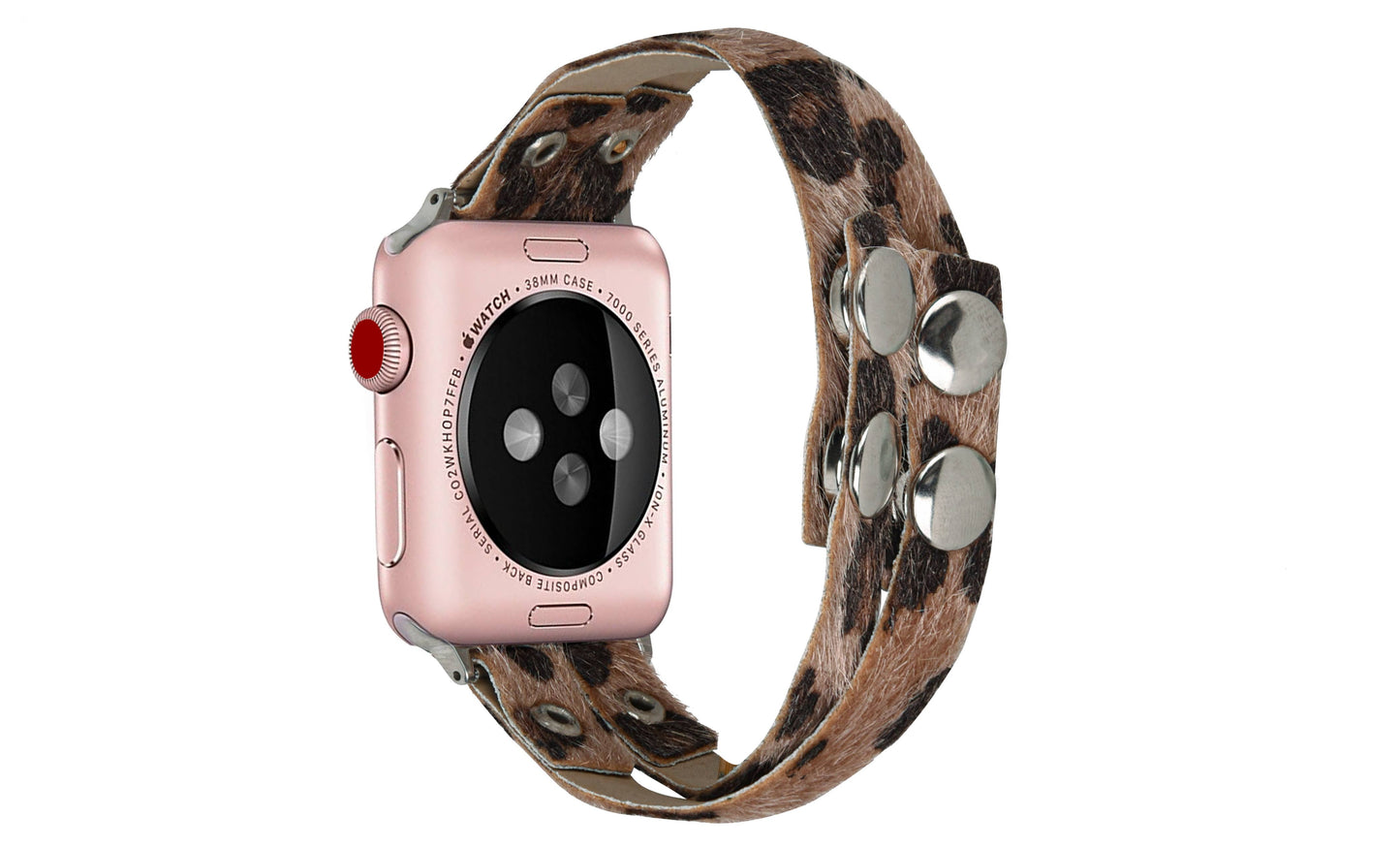 Thin Crisscross Vegan Leather Apple Watch Band