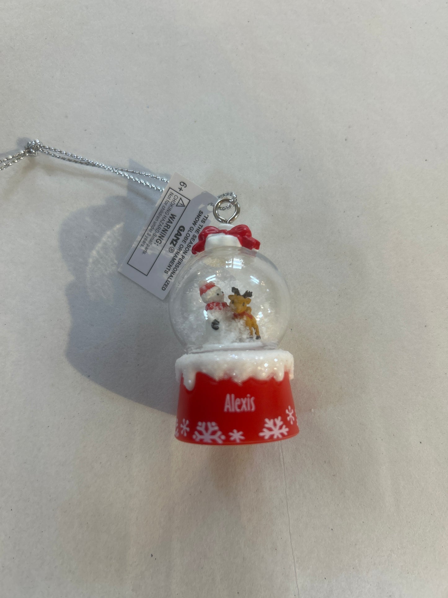 Alexis Mini Snow globe Ornament