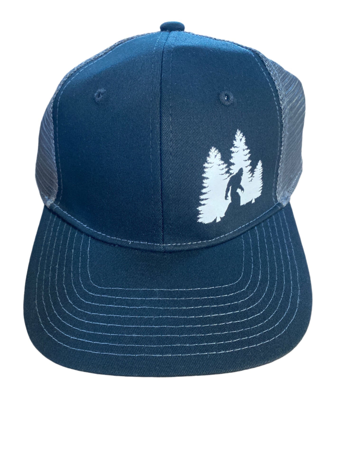 Sasquatch in Trees | Curved Bill Trucker