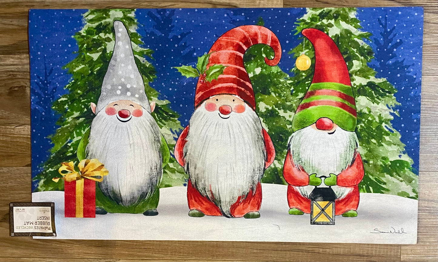 Gnome For Christmas Door Mat