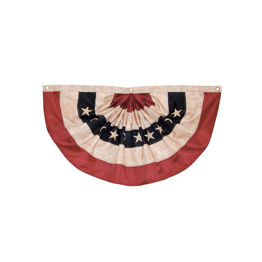 Pleated Fan Americana Bunting, 1.5' x 3'