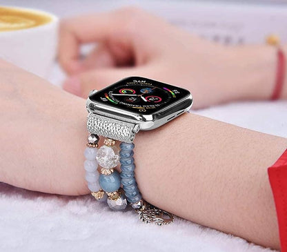 Beaded Apple Watch Elastic Bracelet Band