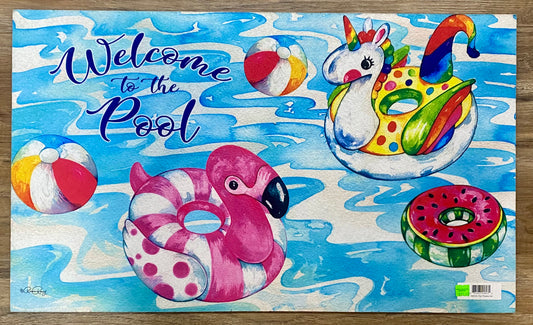 Pool Floaties Door Mat