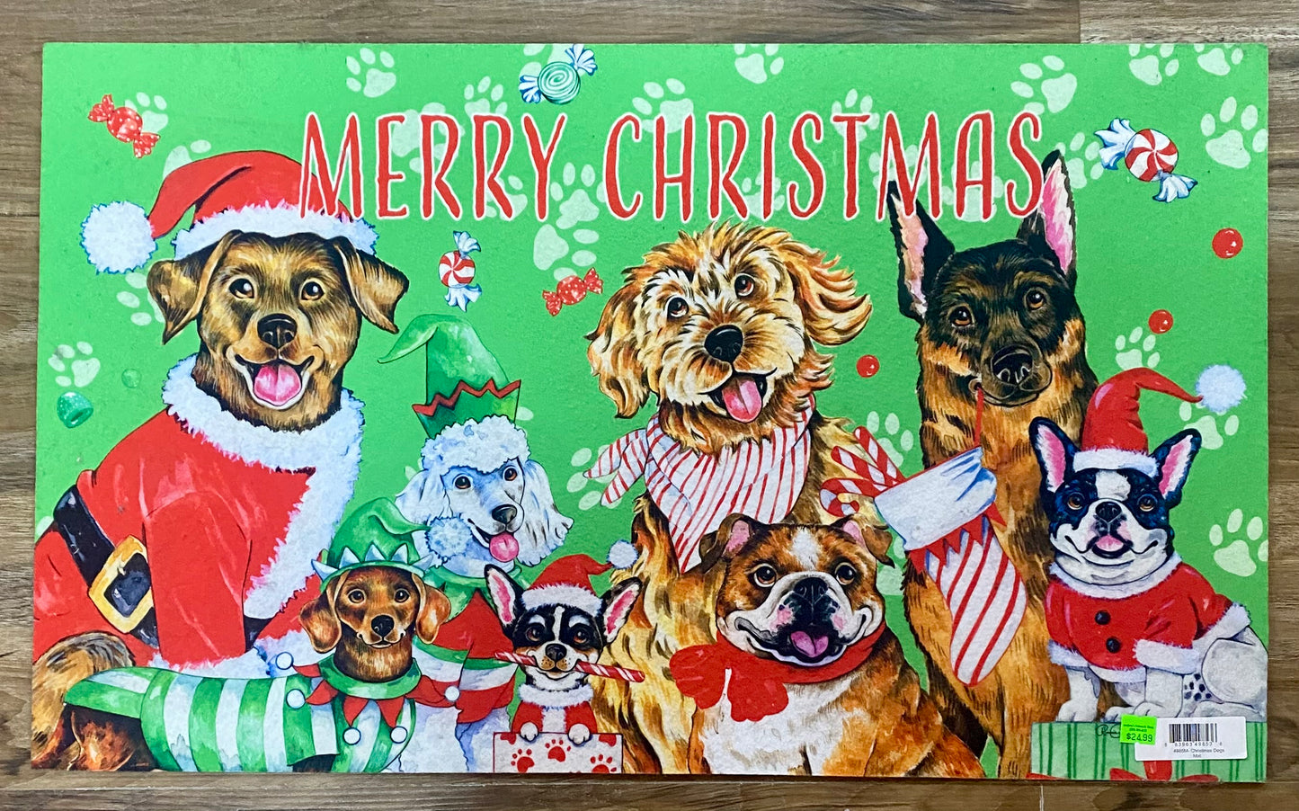 CHRISTMAS DOGS MAT