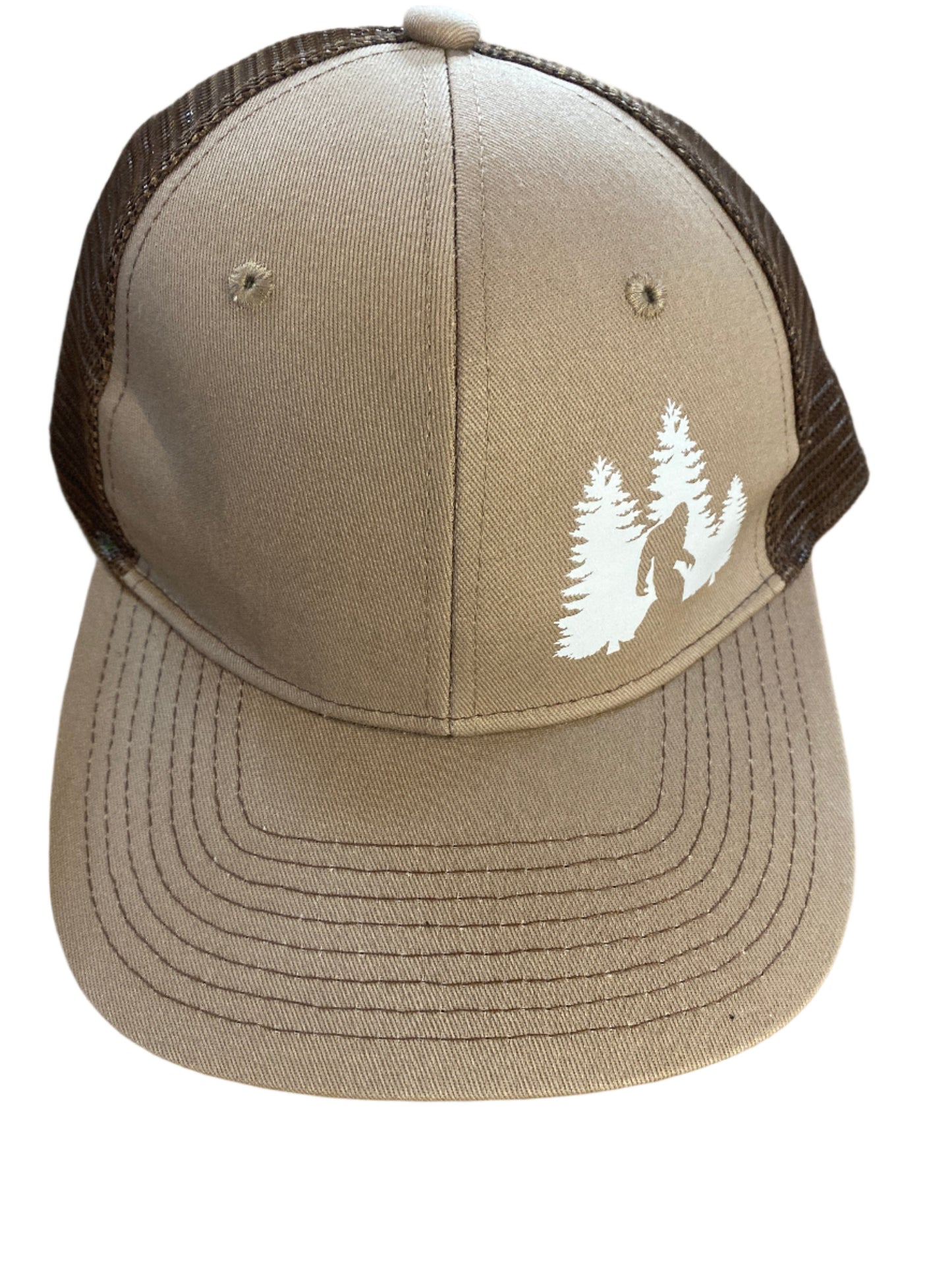 Sasquatch in Trees | Curved Bill Trucker