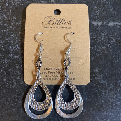 Double Tear Drop Earrings