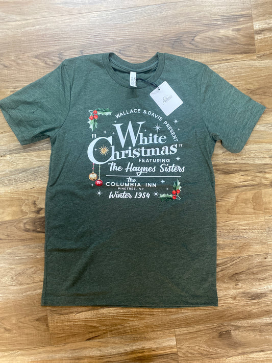 White Christmas Graphic Print T-Shirt