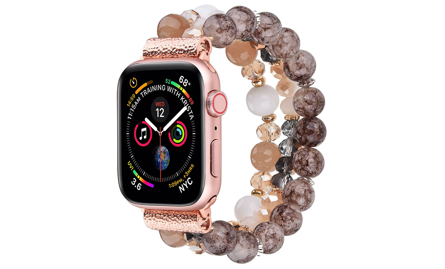 Beaded Apple Watch Elastic Bracelet Band