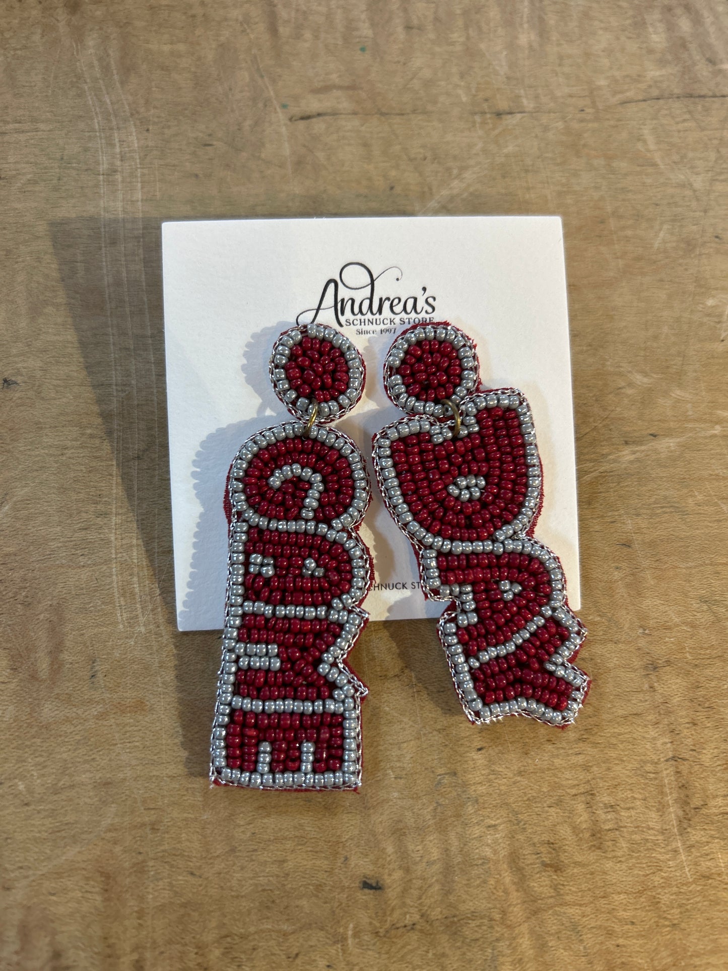 Game Day Beaded Earrings